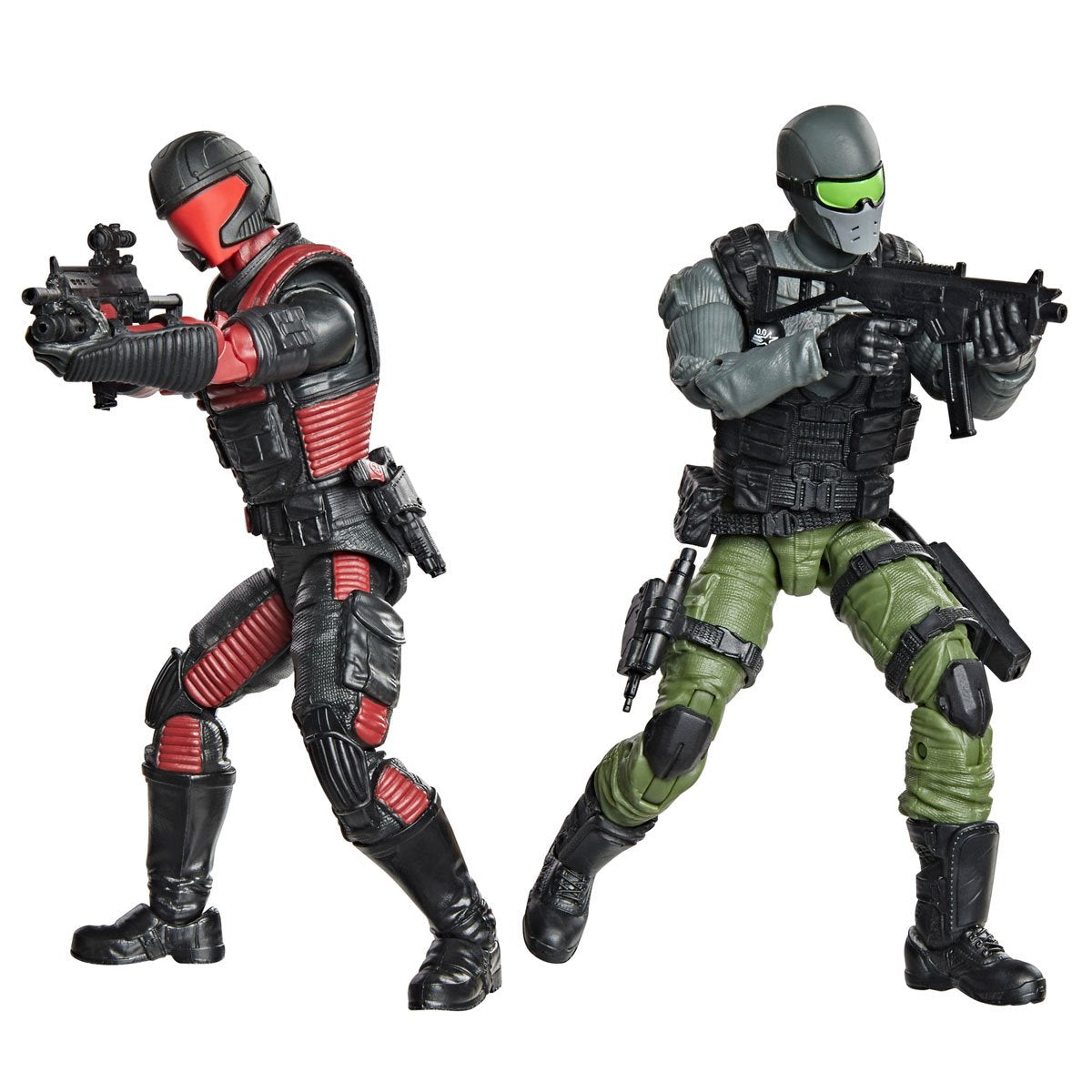 G.I. Joe Classified Series Snake Eyes & Varmint ATV vs. Stealth Viper & Cobra Stealth Flight Pod (Trubble Bubble) Set