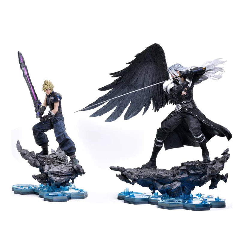 Final Fantasy VII Rebirth Cloud Strife vs. Sephiroth Statue By Prime 1 Studio