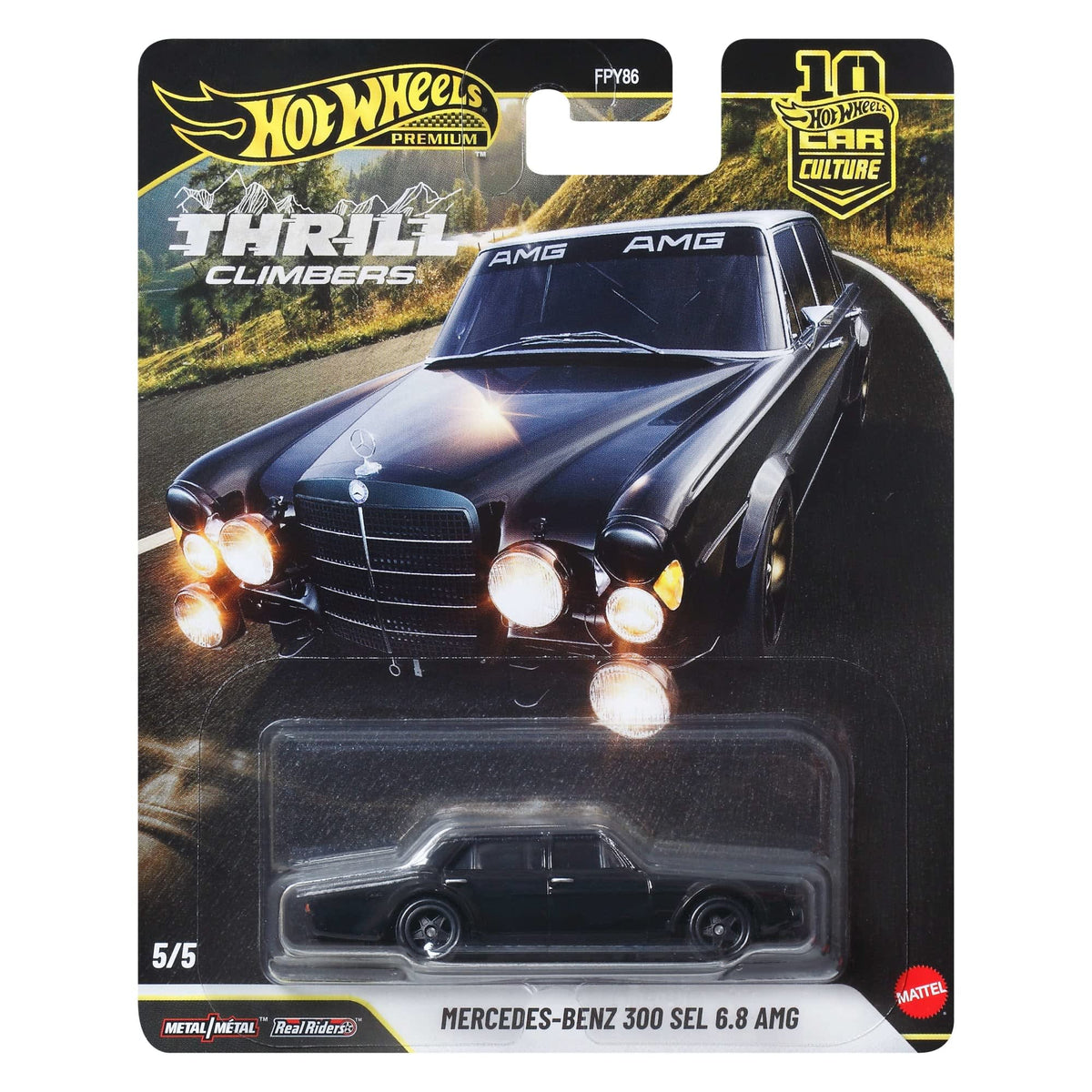 Hot Wheels Premium Car Culture Thrill Climbers Mercedes-Benz 300 SEL 6.8 AMG