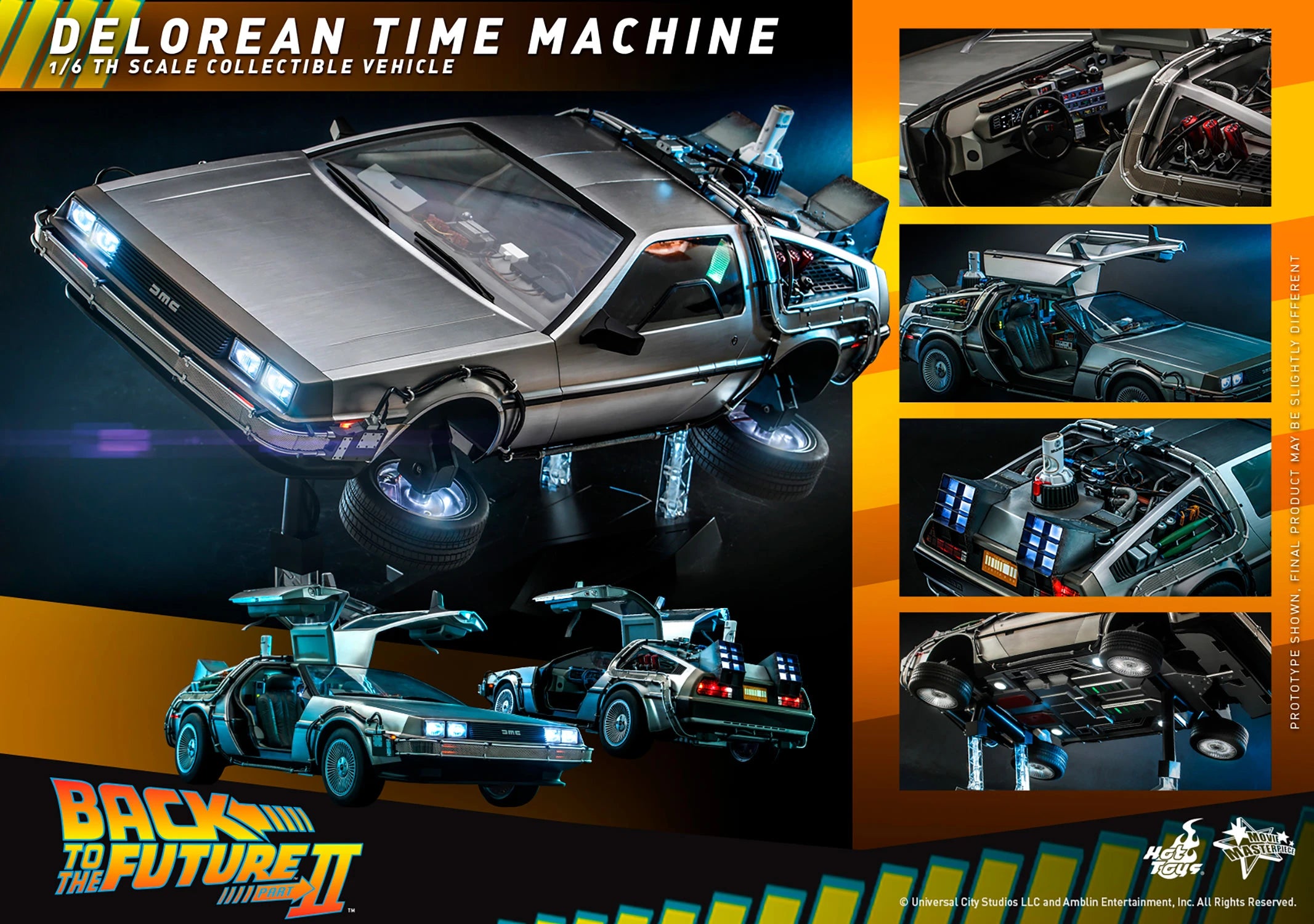 DELOREAN TIME MACHINE by Hot Toys