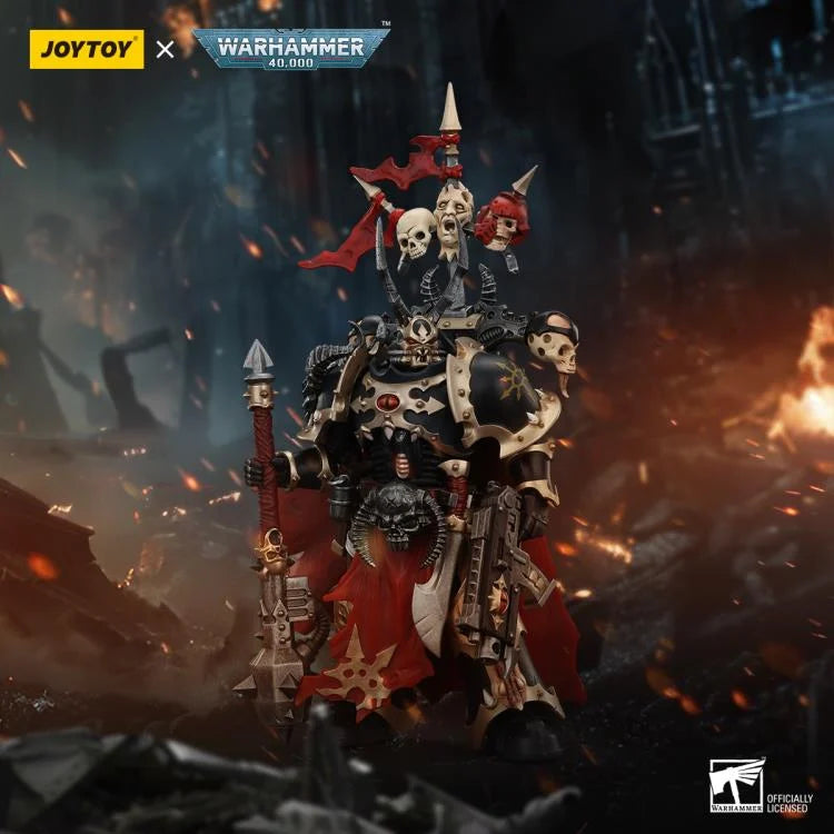 Warhammer 40K Chaos Space Marines Black Legion Chosen Champion with Bolter and Power Maul Action Figure