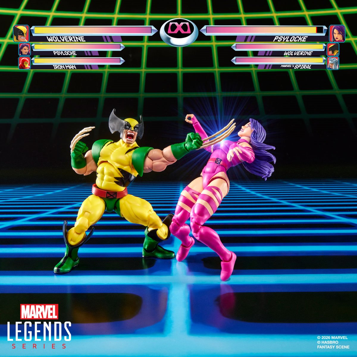 X-Men Marvel Legends Wolverine vs Psylocke Action Figures