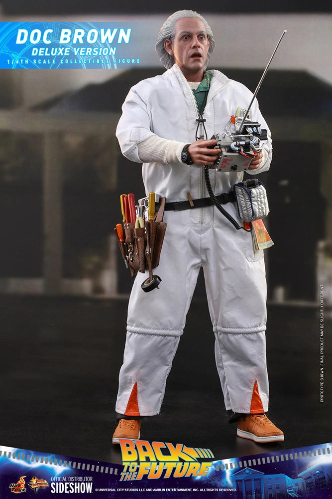 DOC BROWN (DELUXE VERSION) Sixth Scale Figure By Hot Toys