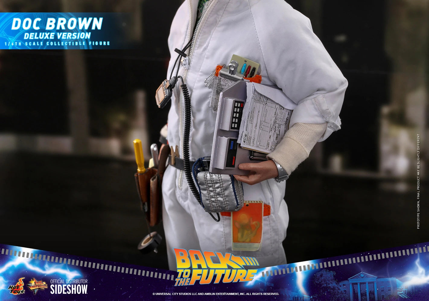 DOC BROWN (DELUXE VERSION) Sixth Scale Figure By Hot Toys