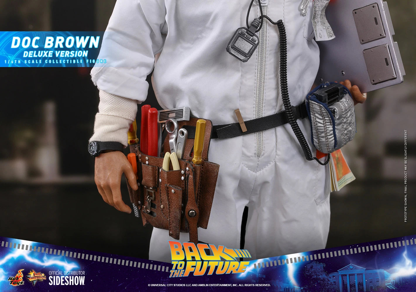 DOC BROWN (DELUXE VERSION) Sixth Scale Figure By Hot Toys