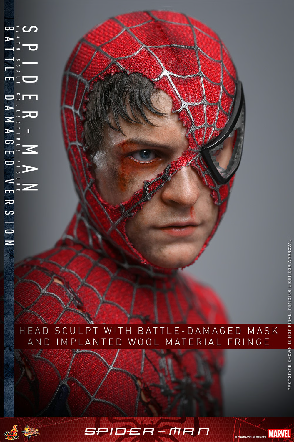 Spider-Man (Battle Damaged Version) Figure by Hot Toys