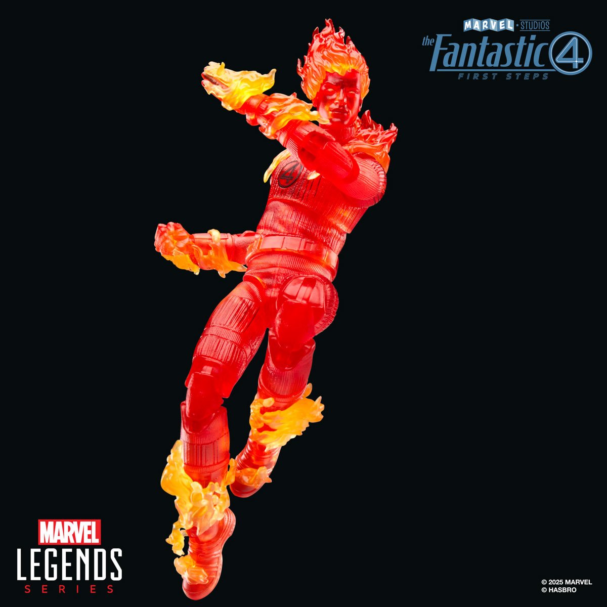 The Fantastic Four First Steps Marvel Legends Human Torch Action Figure