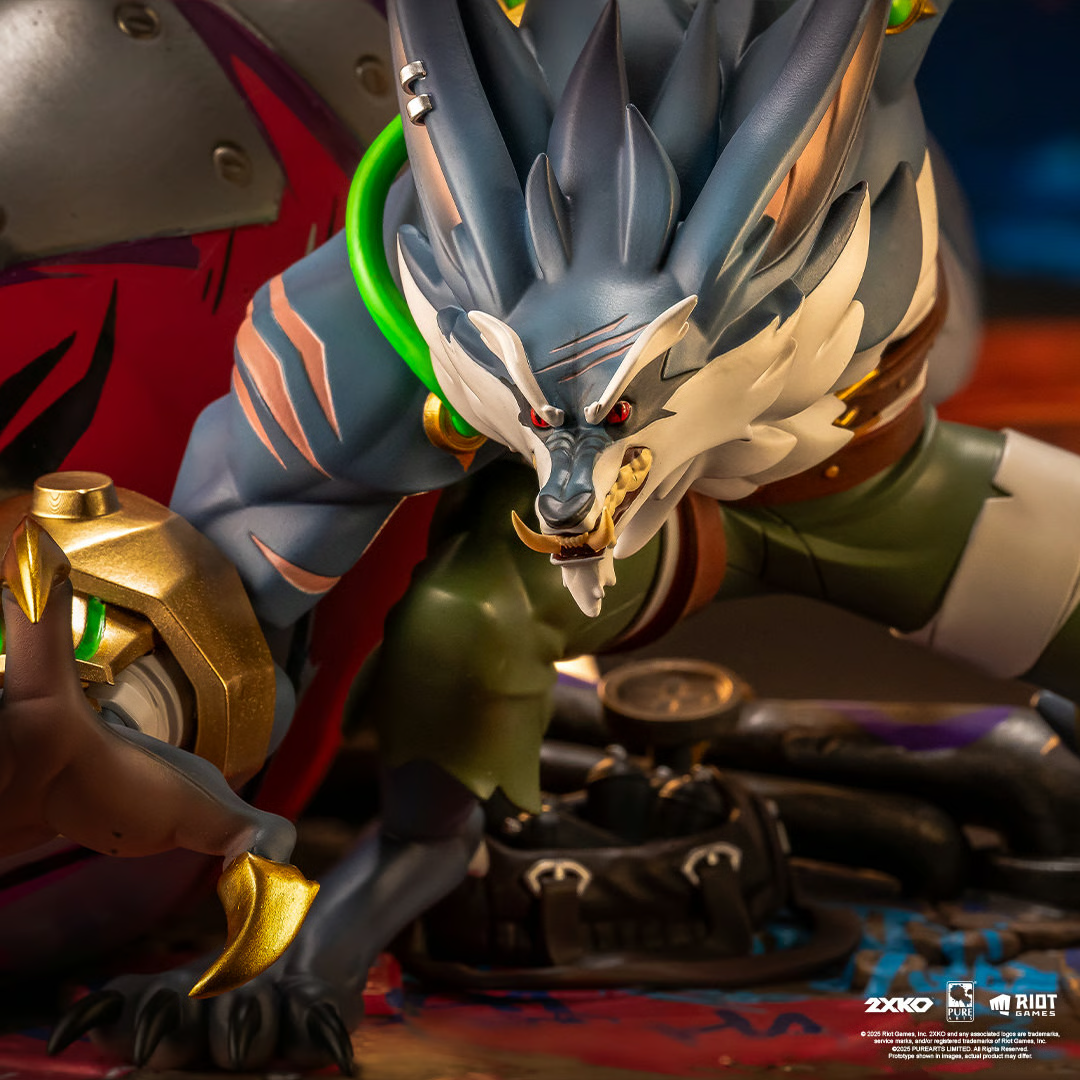 2XKO Jinx & Warwick Statue by PureArts