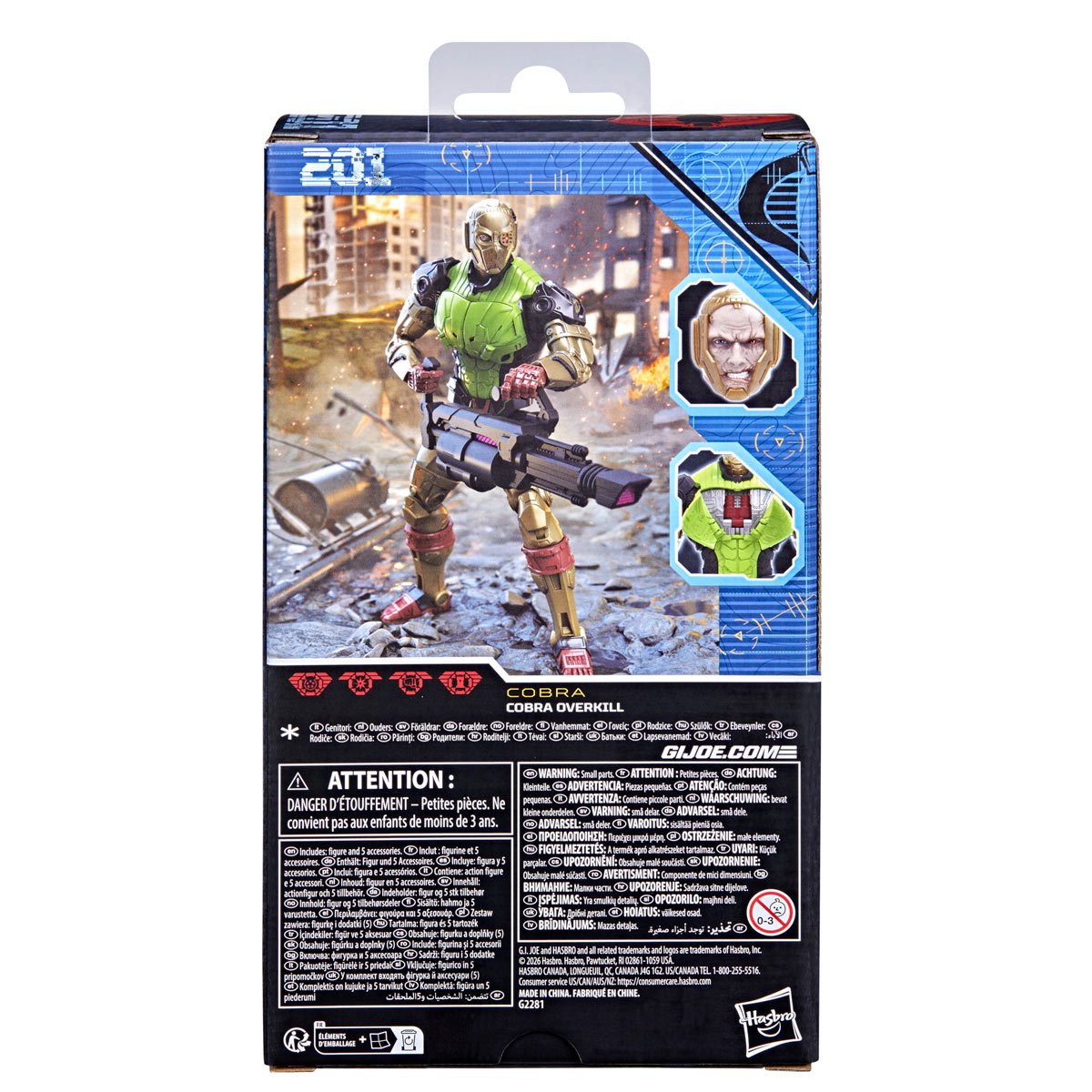 G.I. Joe Classified Series #201 Cobra Overkill Action Figure