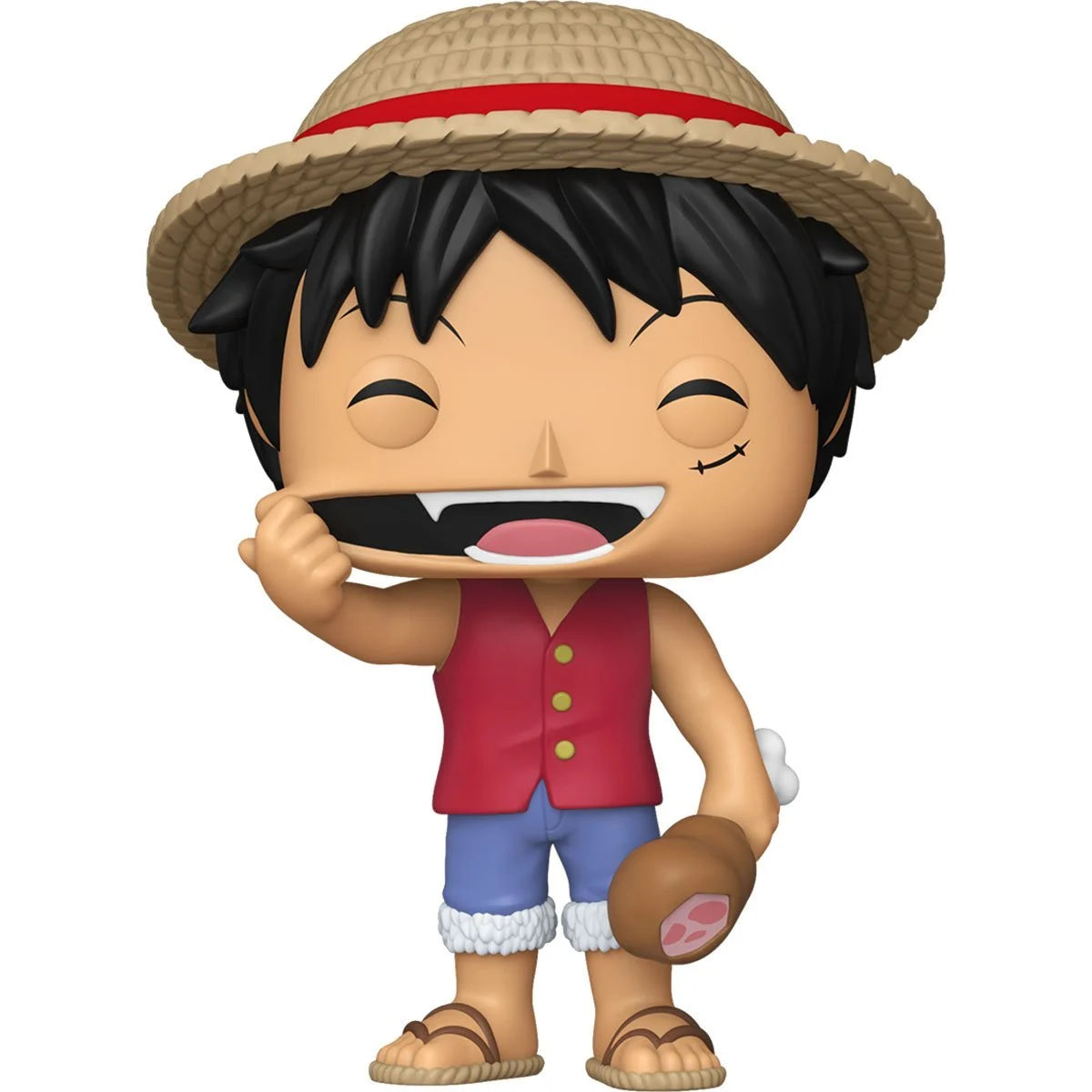 One Piece Monkey D. Luffy with Meat Jumbo 10-Inch Funko Pop!