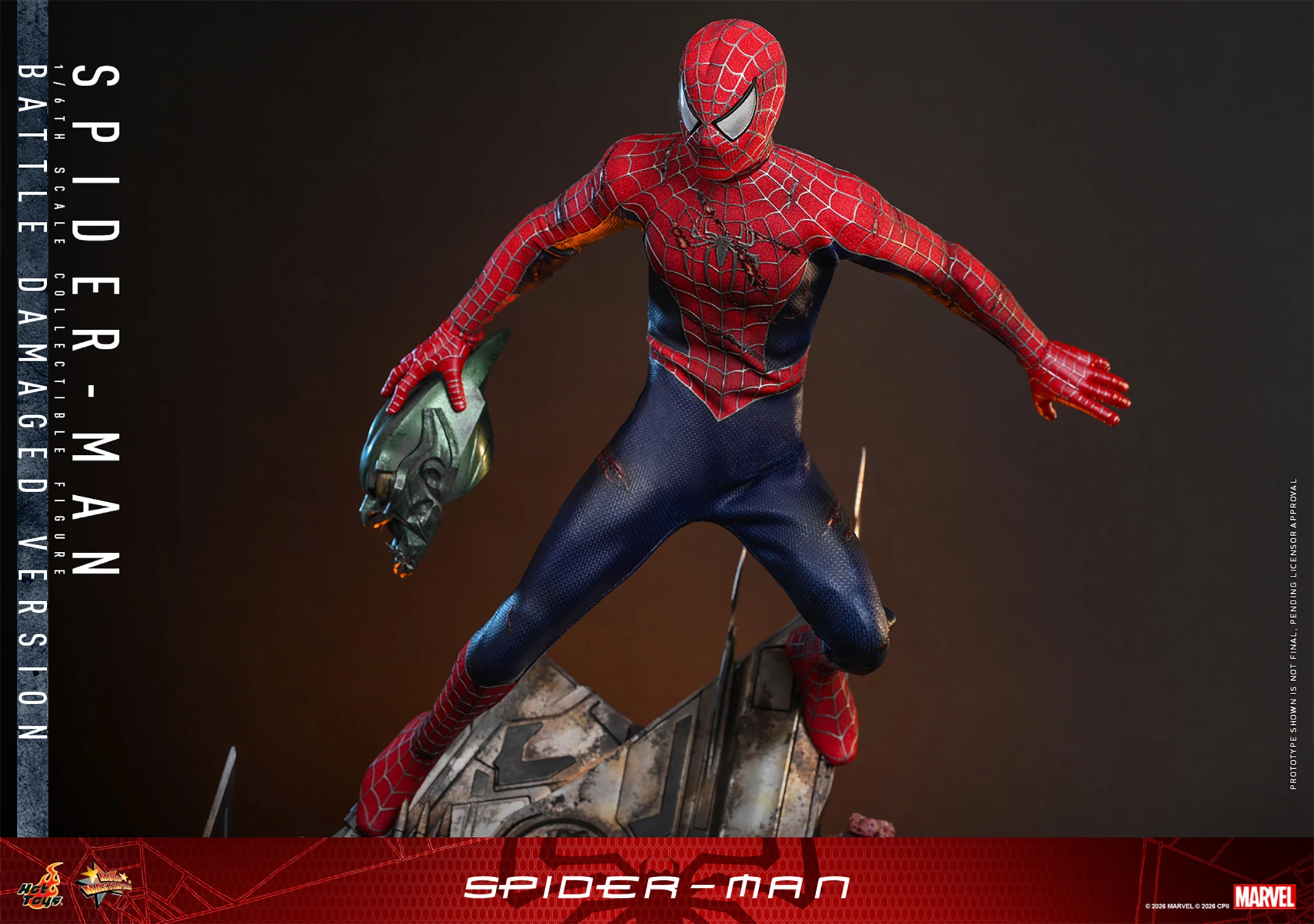 Spider-Man (Battle Damaged Version) Figure by Hot Toys
