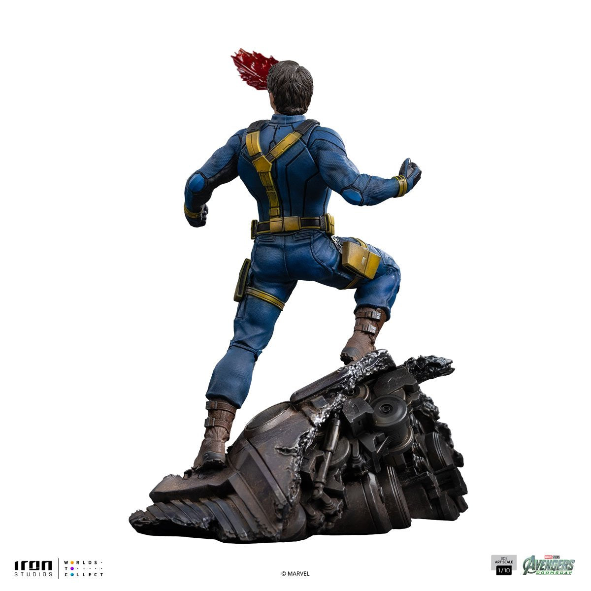 Avengers Doomsday Cyclops Battle Diorama Series Art Scale 1:10 Statue By Iron Studio