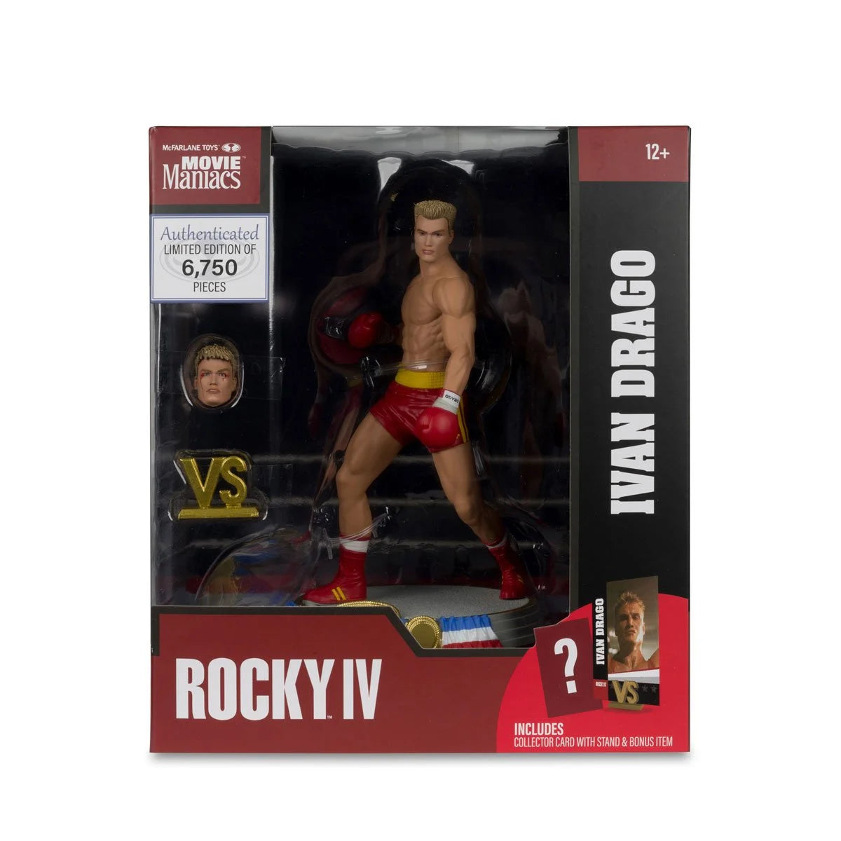 Movie Maniacs Rocky Wave 3 Ivan Drago Rocky IV 6-Inch Scale Posed Figure