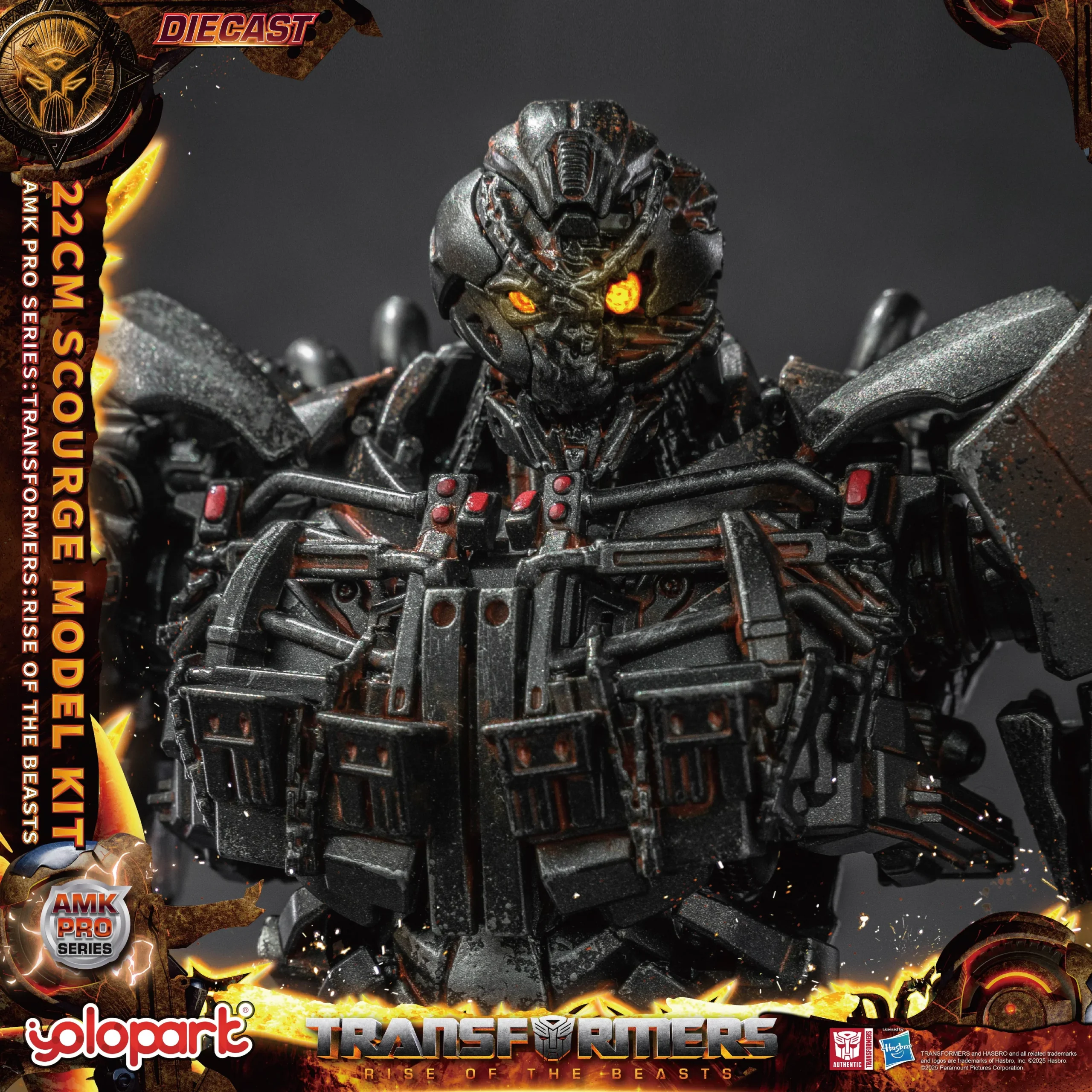 Transformers Rise of the Beasts Scourge AMK Pro Series Model Kit Action Figure By Yolopark