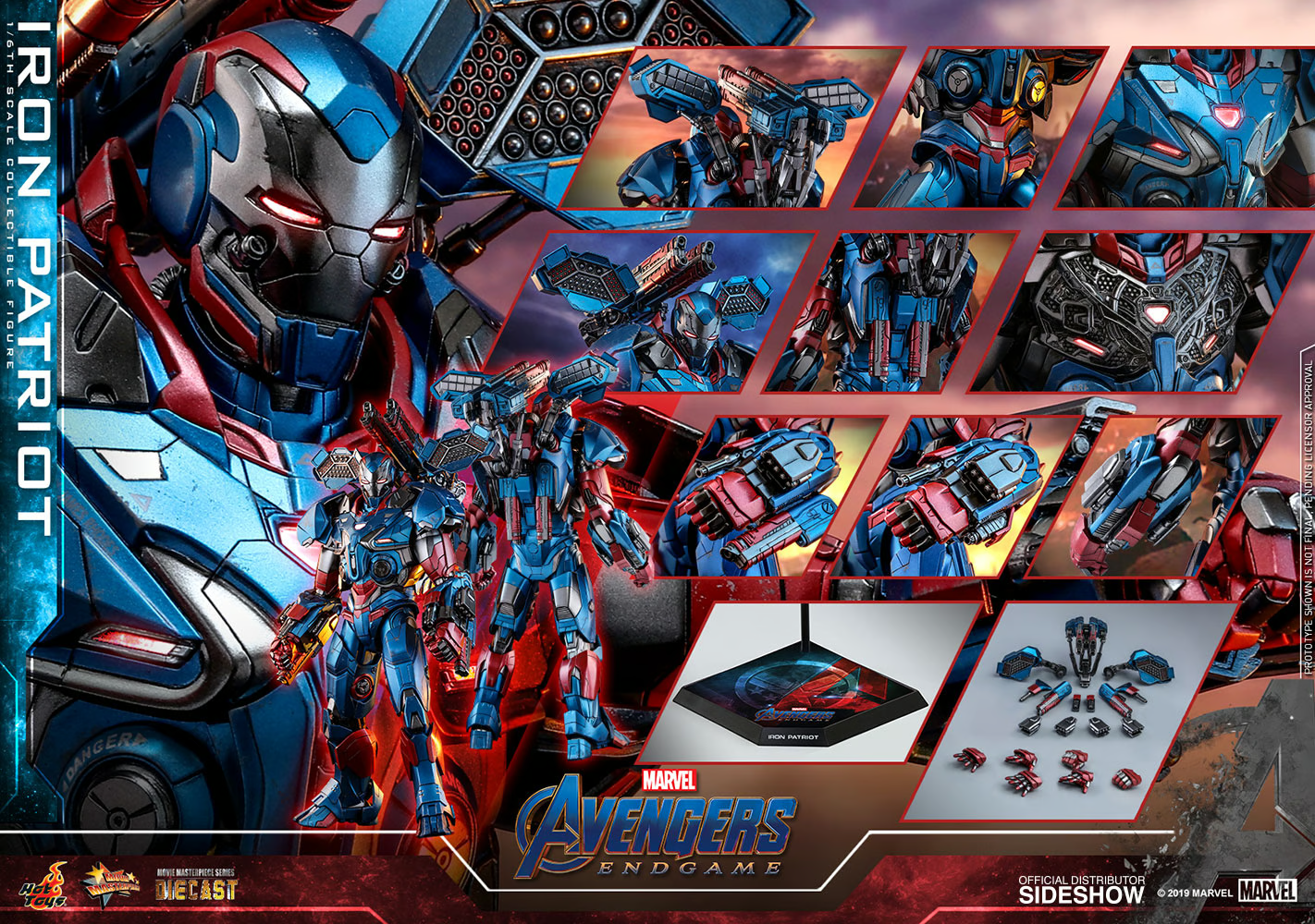 Iron Patriot Sixth Scale Figure By Hot Toys