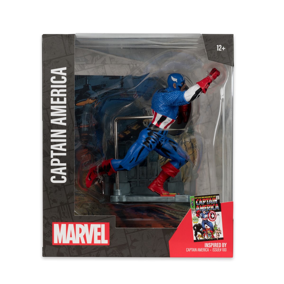 Captain America (#100) 1:10th Figure w/Scene by McFarlane