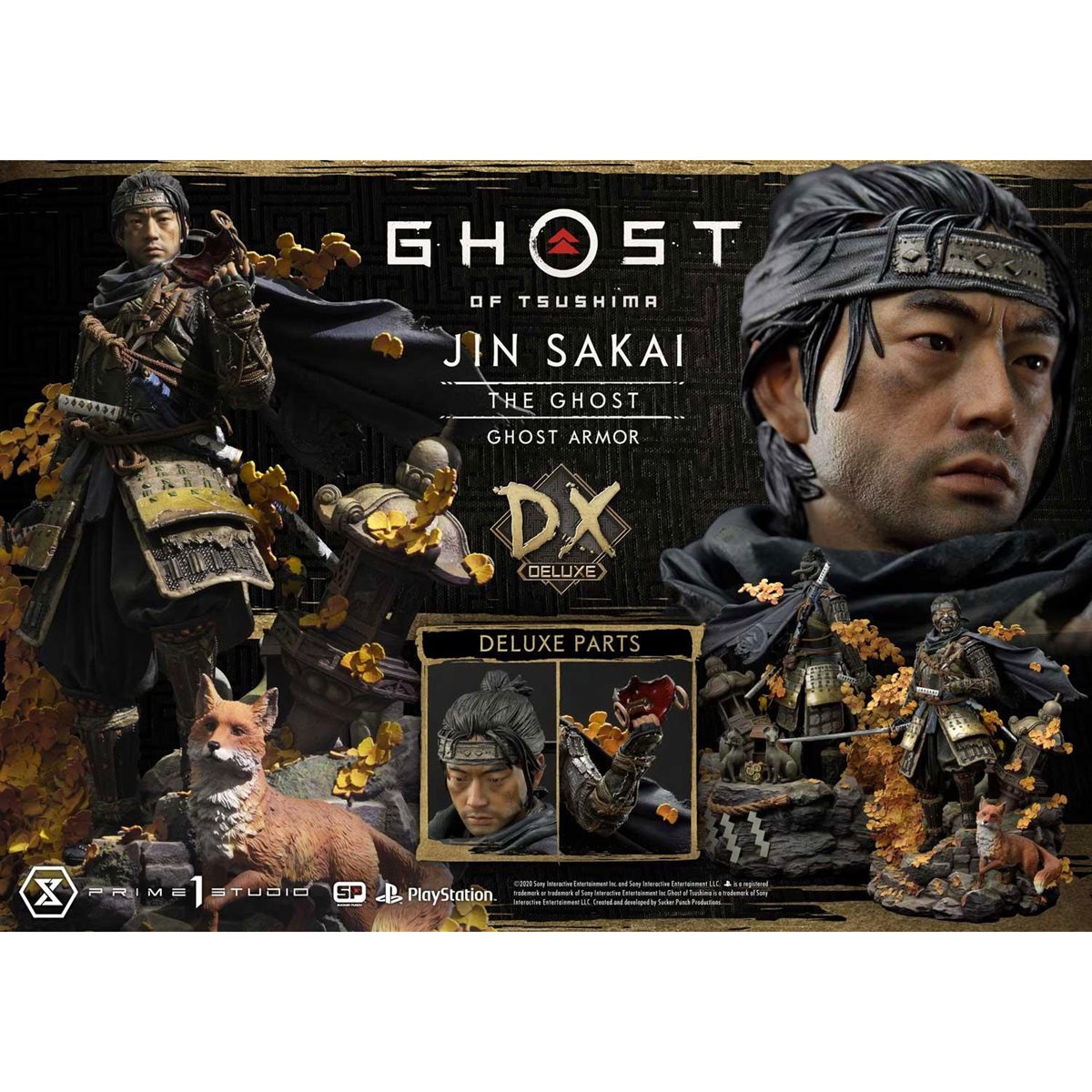 Ghost of Tsushima Jin Sakai Ghost Armor Deluxe Edition 1:4 Scale Statue