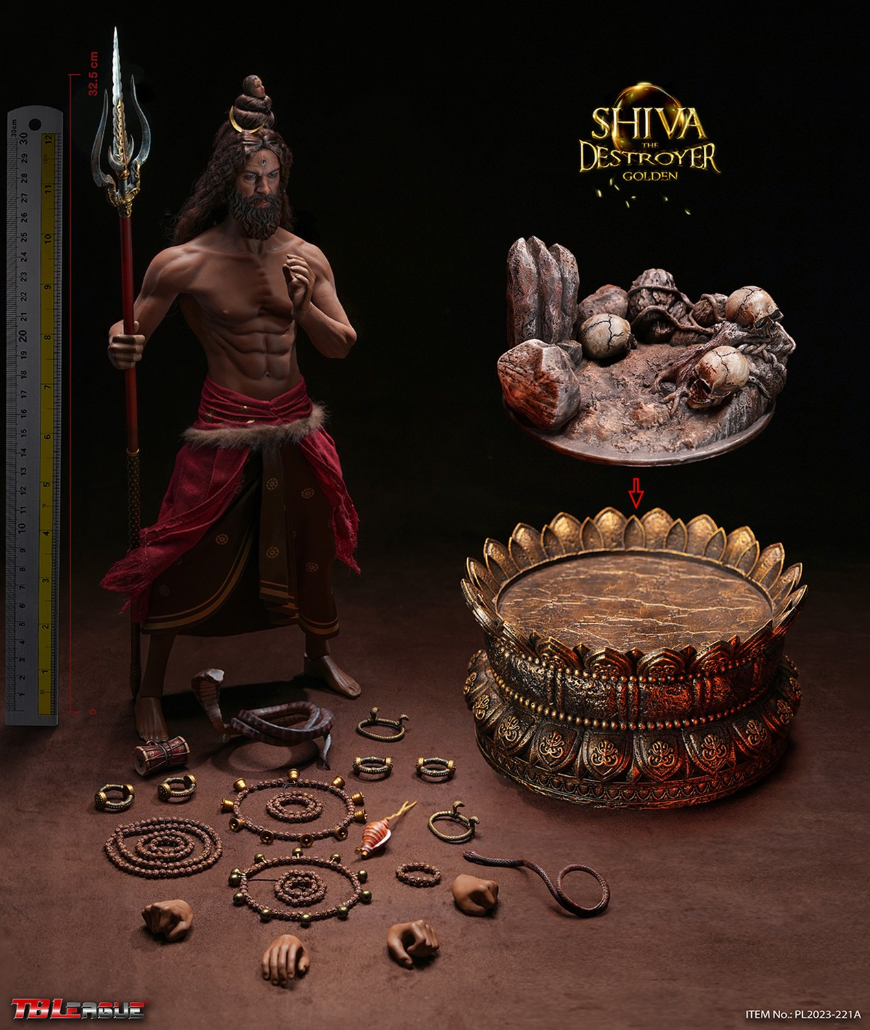 Shiva the Destroyer (Golden) Sixth Scale Figure by TBLeague