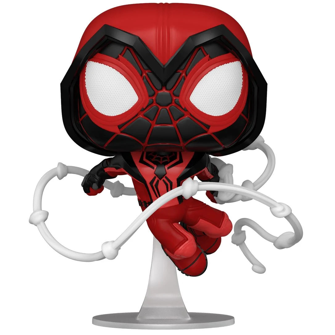 Spider-Man Miles Morales Game Crimson Cowl Suit Funko Pop!