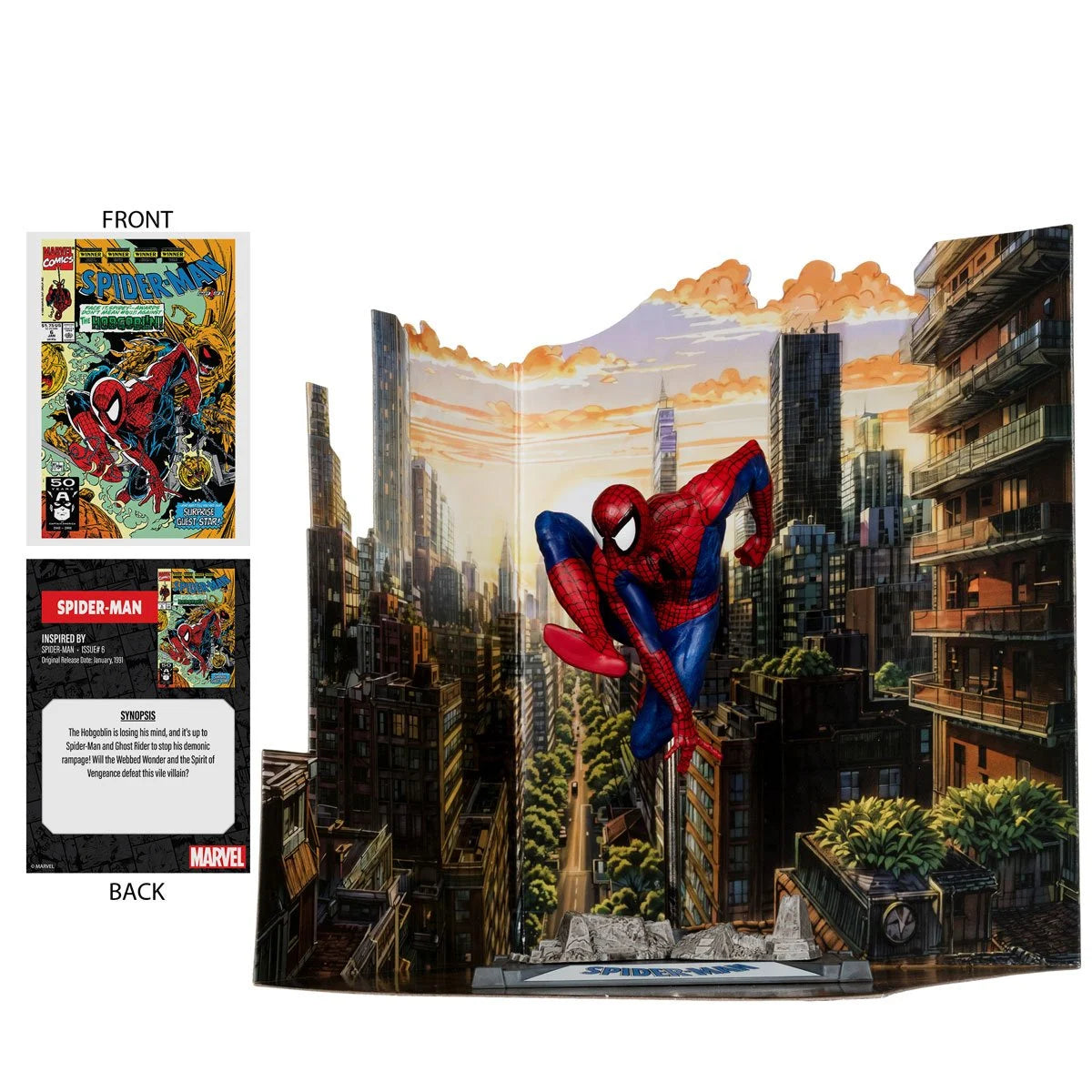 Spider-Man #6 1:10 Scale Posed Figure with Scene