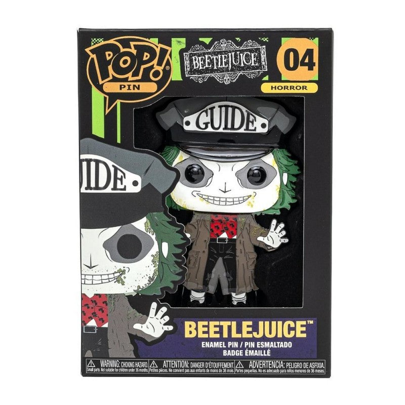 Beetlejuice - Beetlejuice 4” Pop! Enamel Pin By Funko Pop Pin!