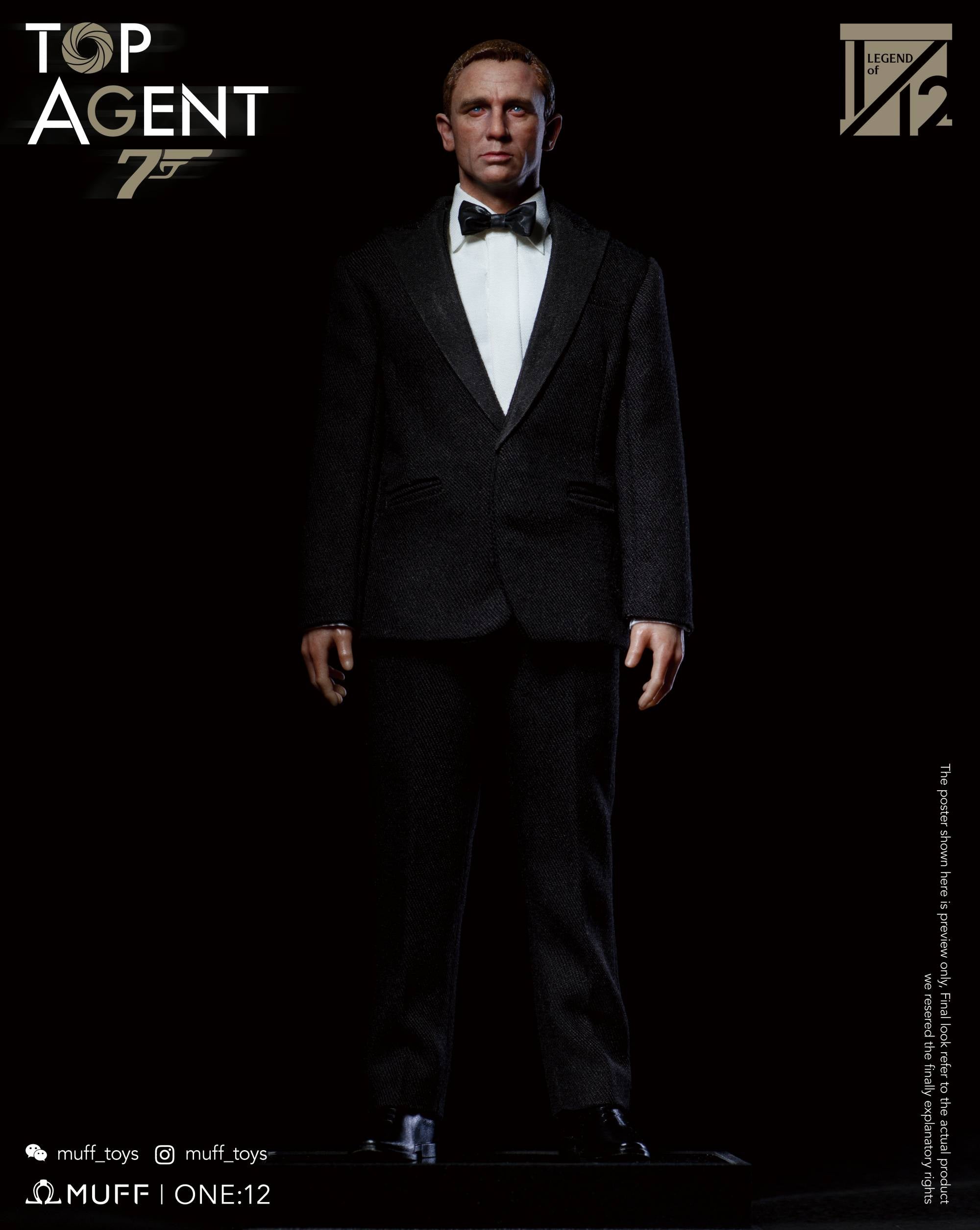 TOP AGENT (Deluxe Edition) Muff Toys MF-06B 1/12th Scale