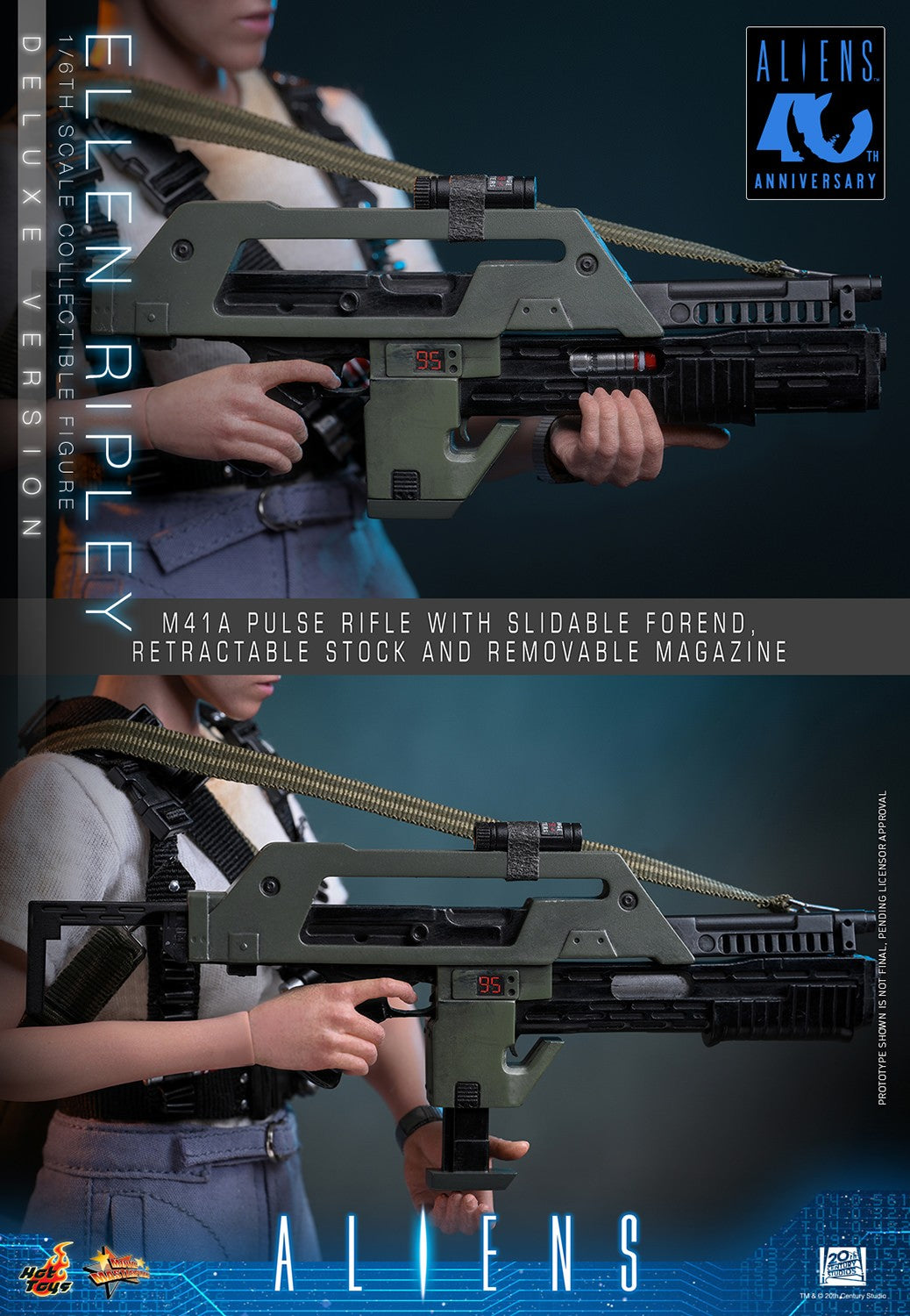 Ellen Ripley (Deluxe Version) Aliens 40th Anniversary by Hot Toys