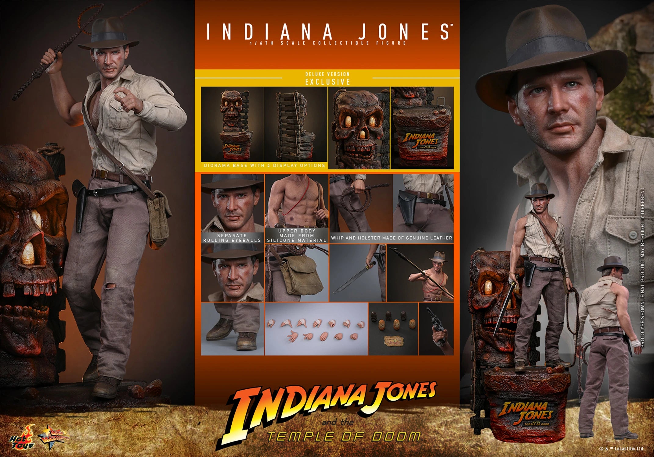 Indiana Jones (Deluxe Version) Figure by Hot Toys