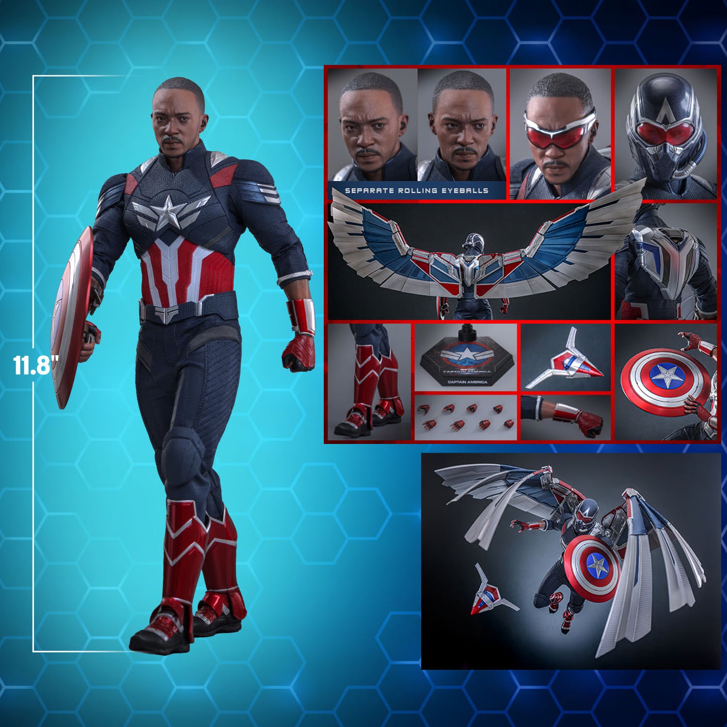CAPTAIN AMERICA Sixth Scale Figure By Hot Toys