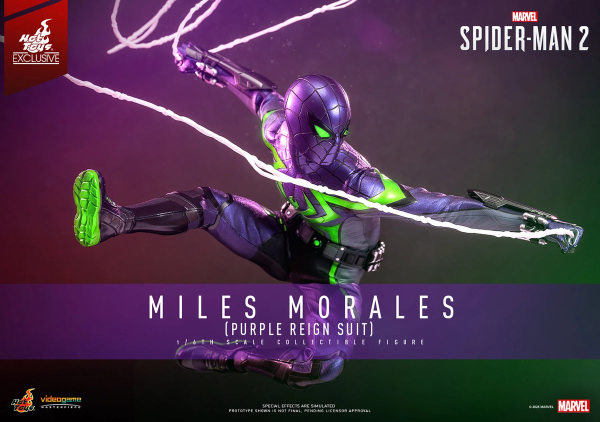 Miles Morales Purple Reign Suit Sixth Scale Figure by Hot Toys
