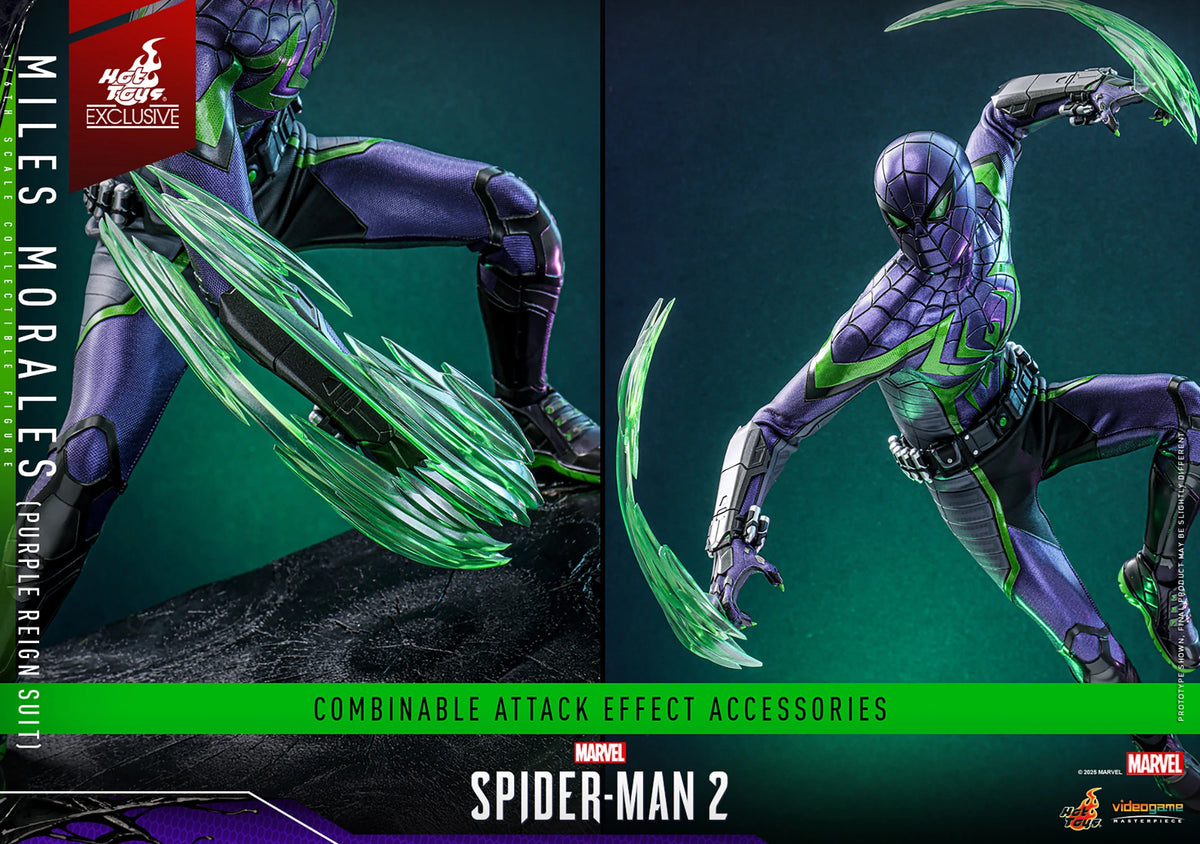 Miles Morales Purple Reign Suit Sixth Scale Figure by Hot Toys