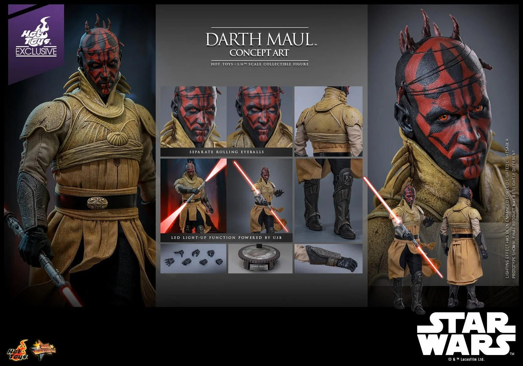 Darth Maul (Concept Art) Sixth Scale Figure By Hot Toys