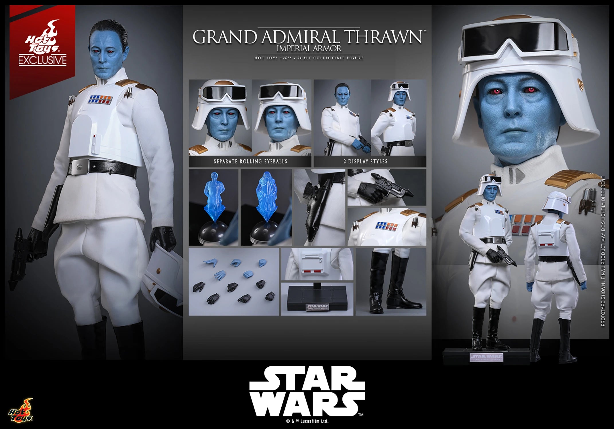 Grand Admiral Thrawn™ (Imperial Armor) Figure By Hot Toys