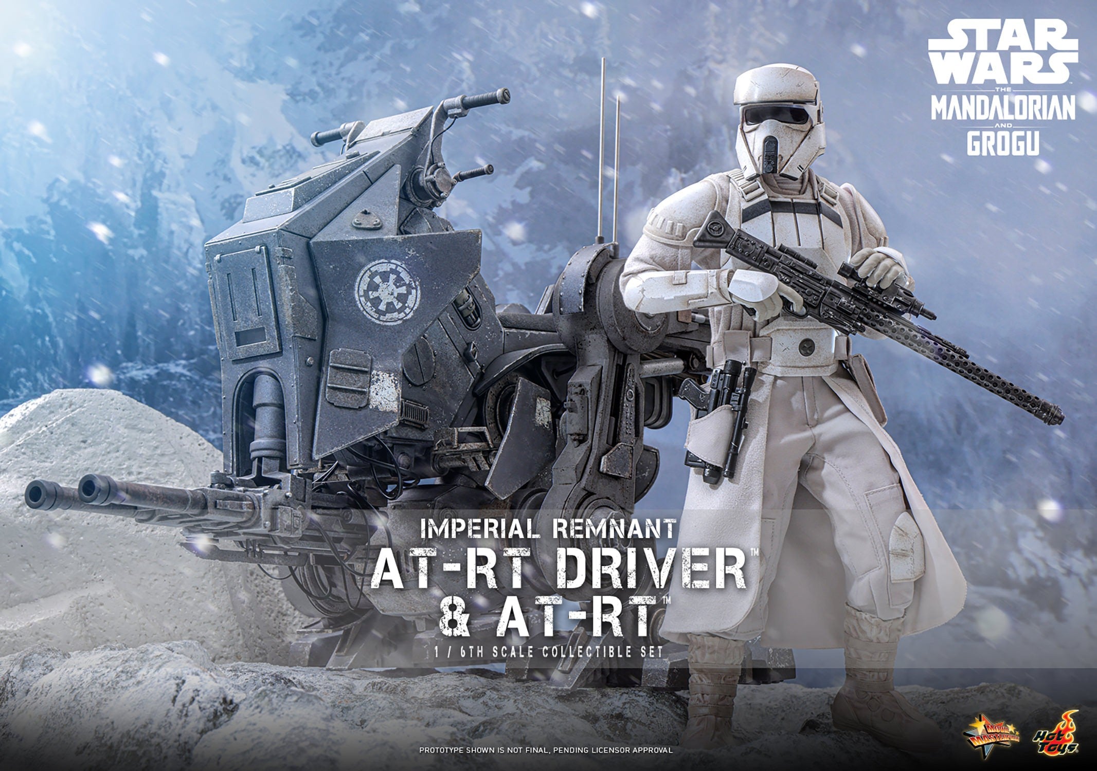 Star Wars Imperial Remnant AT-RT Driver & AT-RT Sixth Scale Figure by Hot Toys