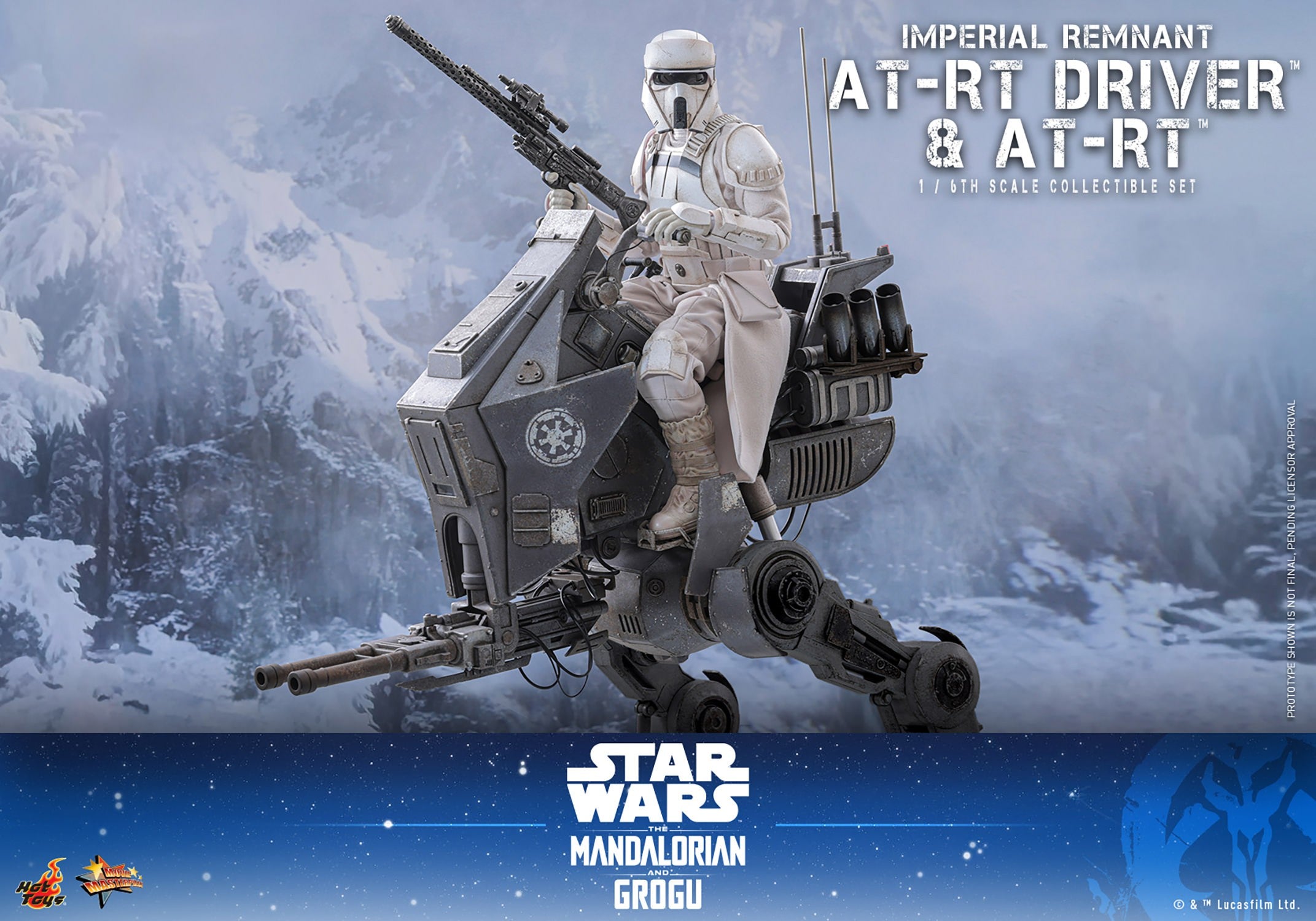 Star Wars Imperial Remnant AT-RT Driver & AT-RT Sixth Scale Figure by Hot Toys