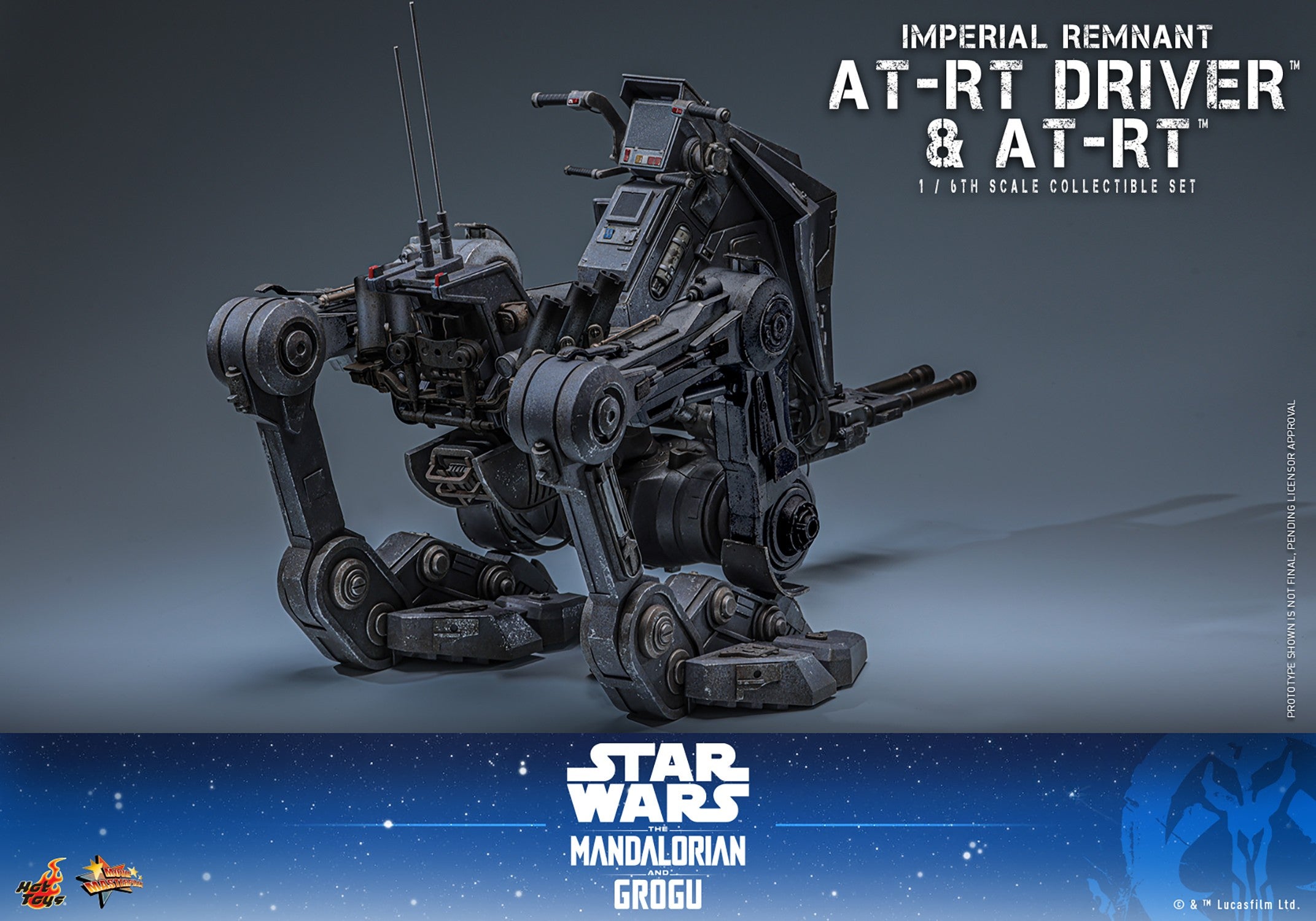 Star Wars Imperial Remnant AT-RT Driver & AT-RT Sixth Scale Figure by Hot Toys