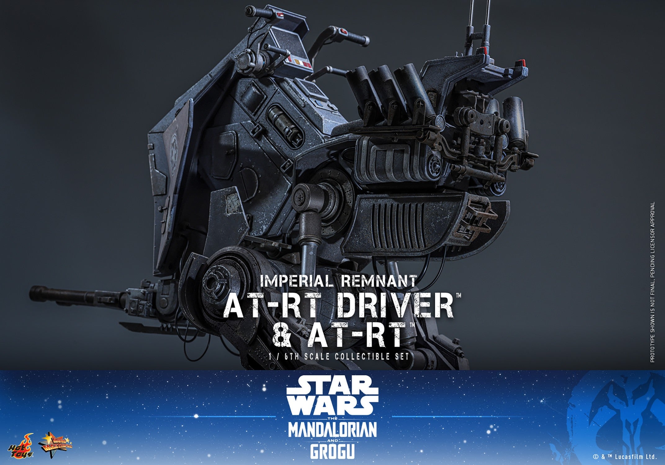 Star Wars Imperial Remnant AT-RT Driver & AT-RT Sixth Scale Figure by Hot Toys