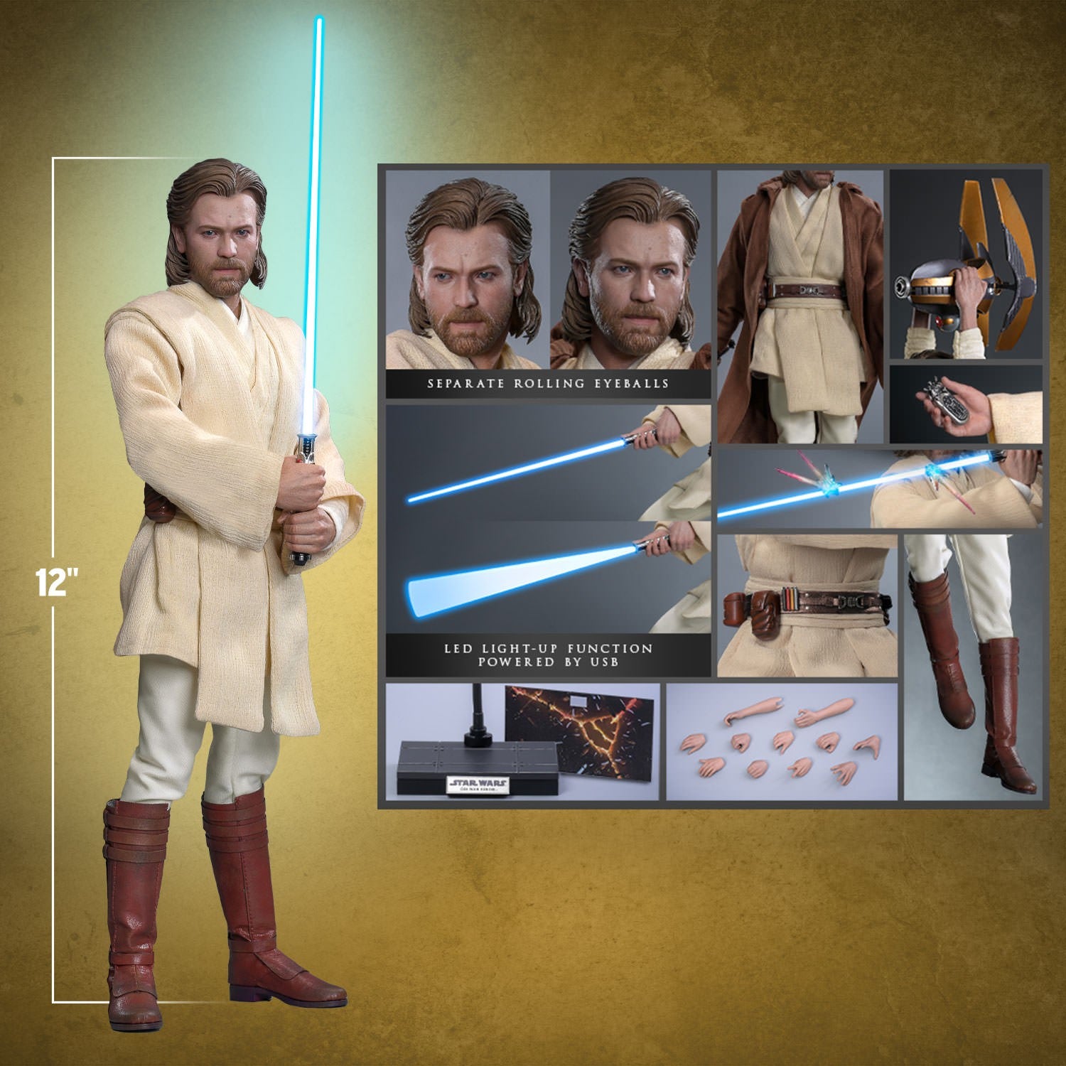OBI-WAN KENOBI Sixth Scale Figure by Hot Toys