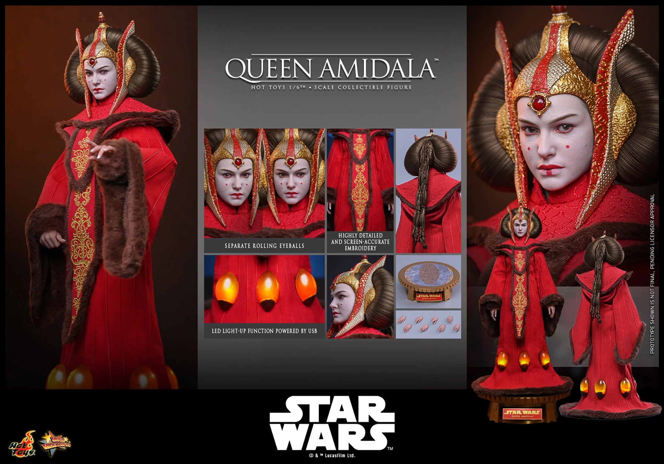 Queen Amidala Sixth Scale Figure By Hot Toys