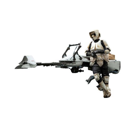 SCOUT TROOPER AND SPEEDER BIKE Set By Hot Toys