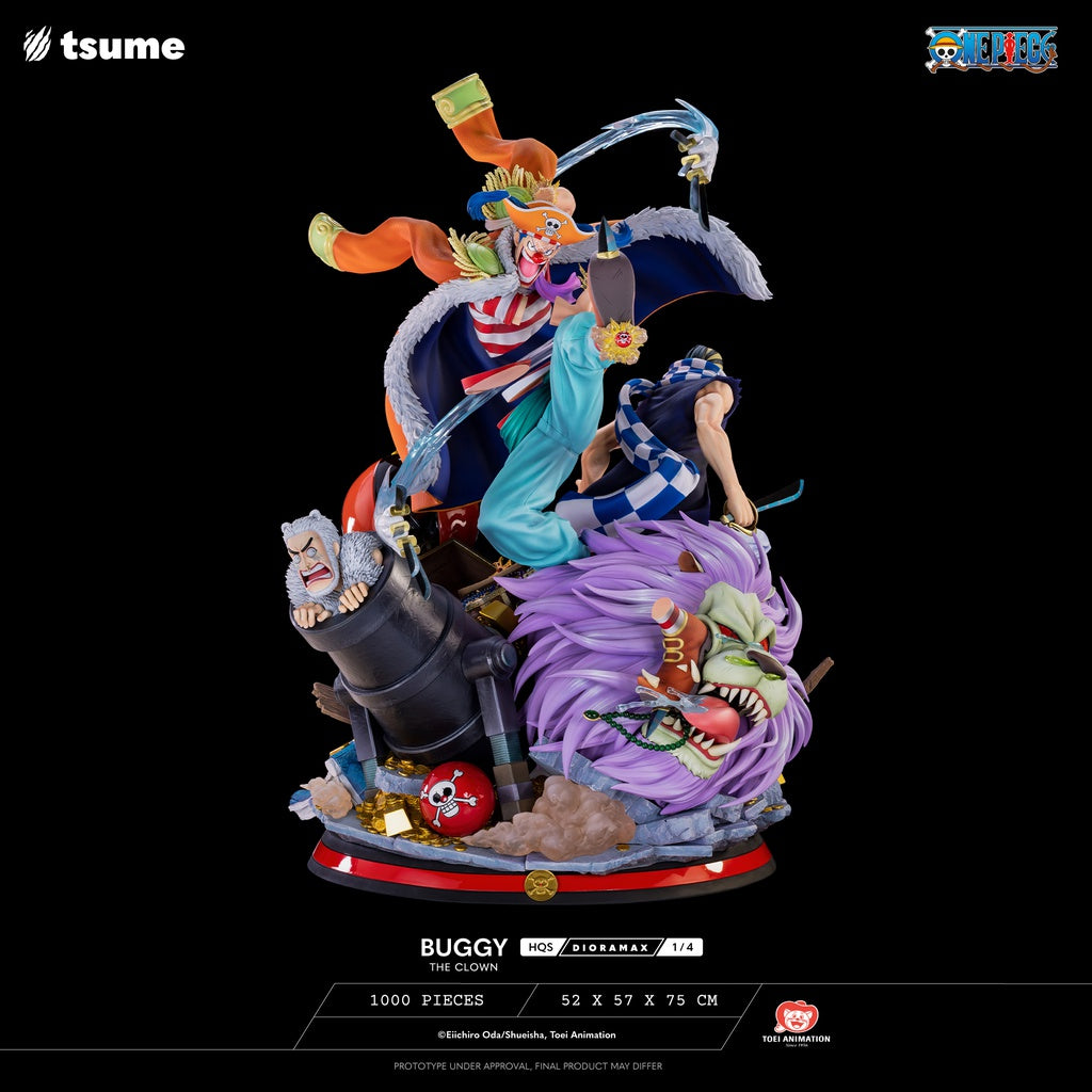 One Piece HQS Dioramax Buggy the Clown Statue BY tsume