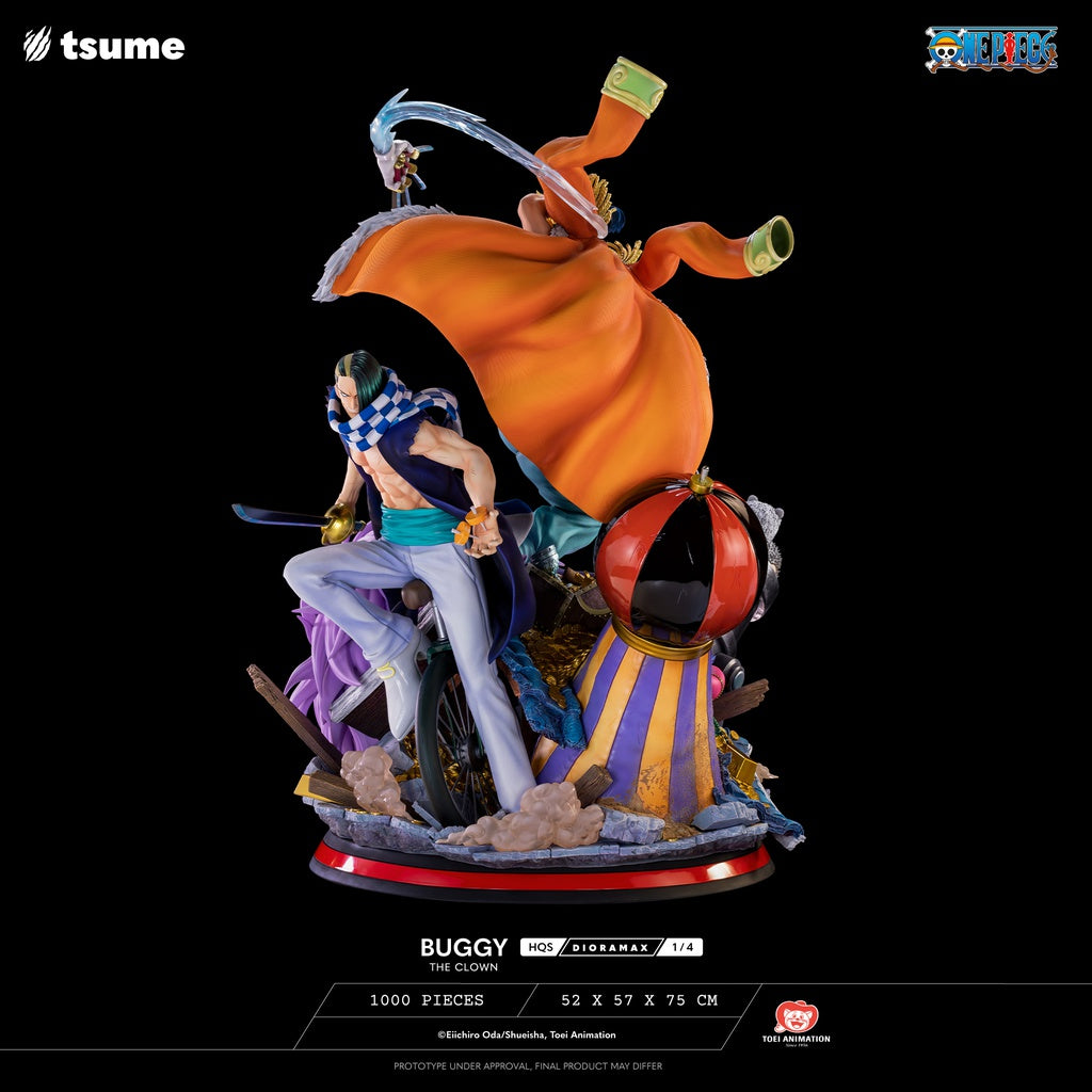 One Piece HQS Dioramax Buggy the Clown Statue BY tsume