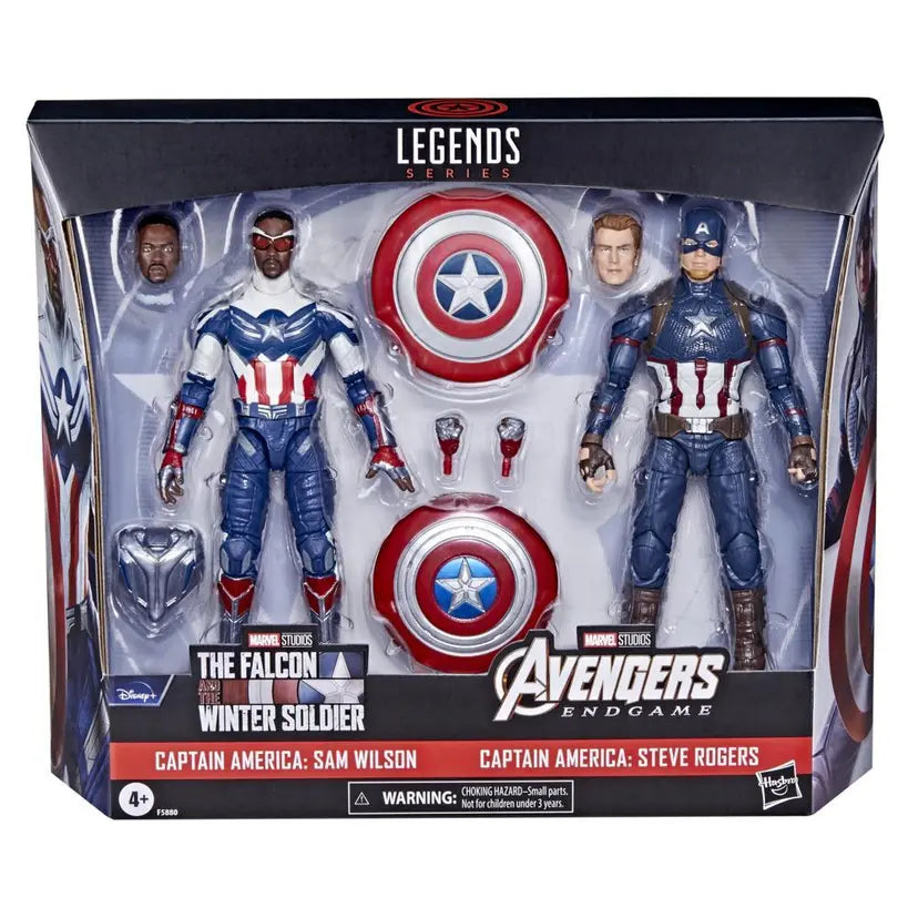 Marvel Legends Series Captain America 2-Pack Steve Rogers Sam Wilson