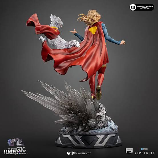 Supergirl and Krypto Statue Supergirl Movie Art Scale 1/10 by Iron Studios