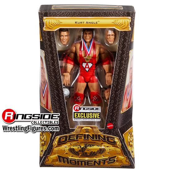 Kurt Angle (with Wig) WWE Defining Moments Ringside Exclusive Action Figure