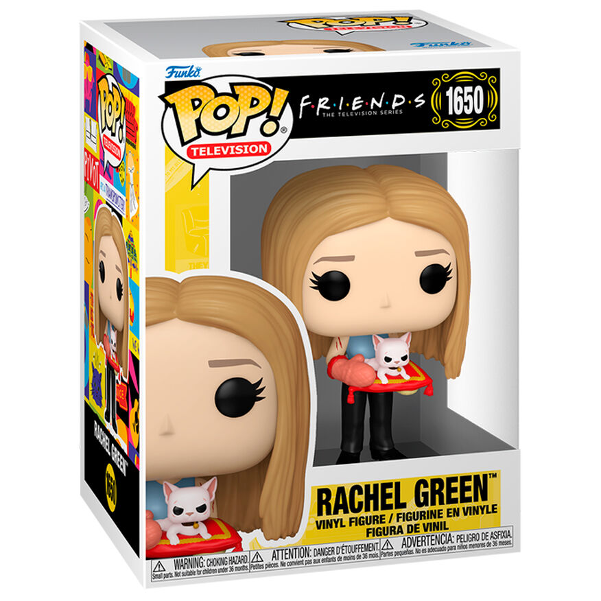 Friends Rachel Green with Mrs.Whiskerson Funko Pop!