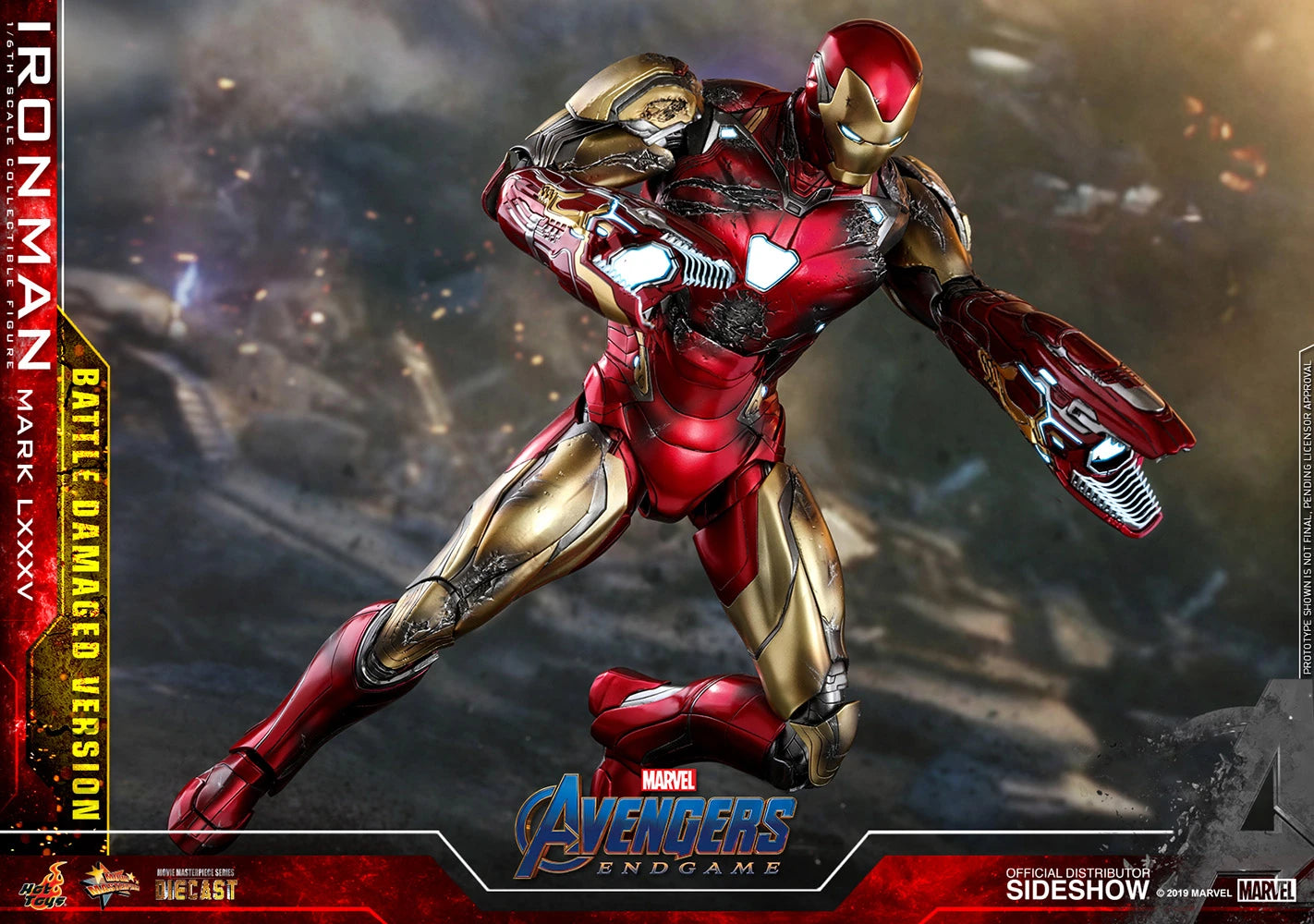 IRON MAN MARK LXXXV (BATTLE DAMAGED VERSION) Sixth Scale Figure By Hot Toys