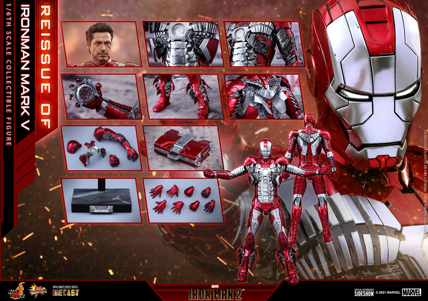 IRON MAN MARK V Sixth Scale Figure By Hot Toys