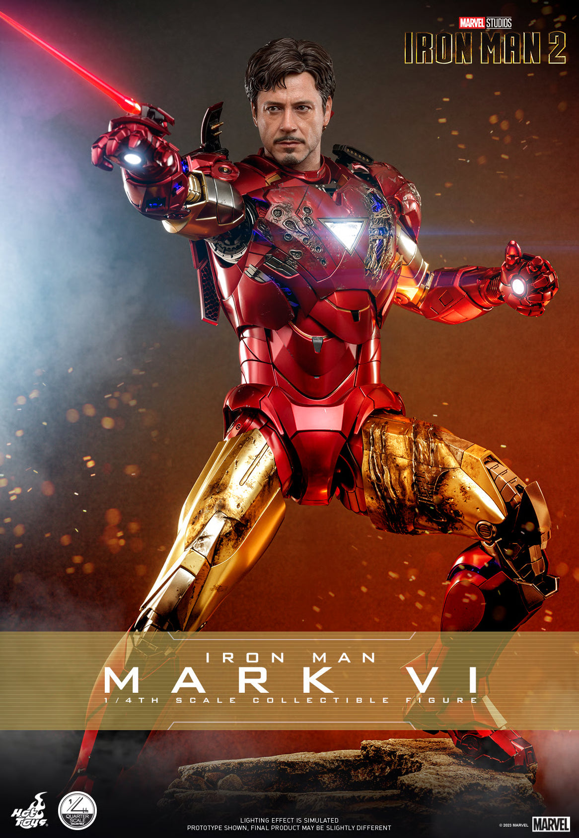 Iron Man Mark VI Quarter Scale Figure By Hot Toys