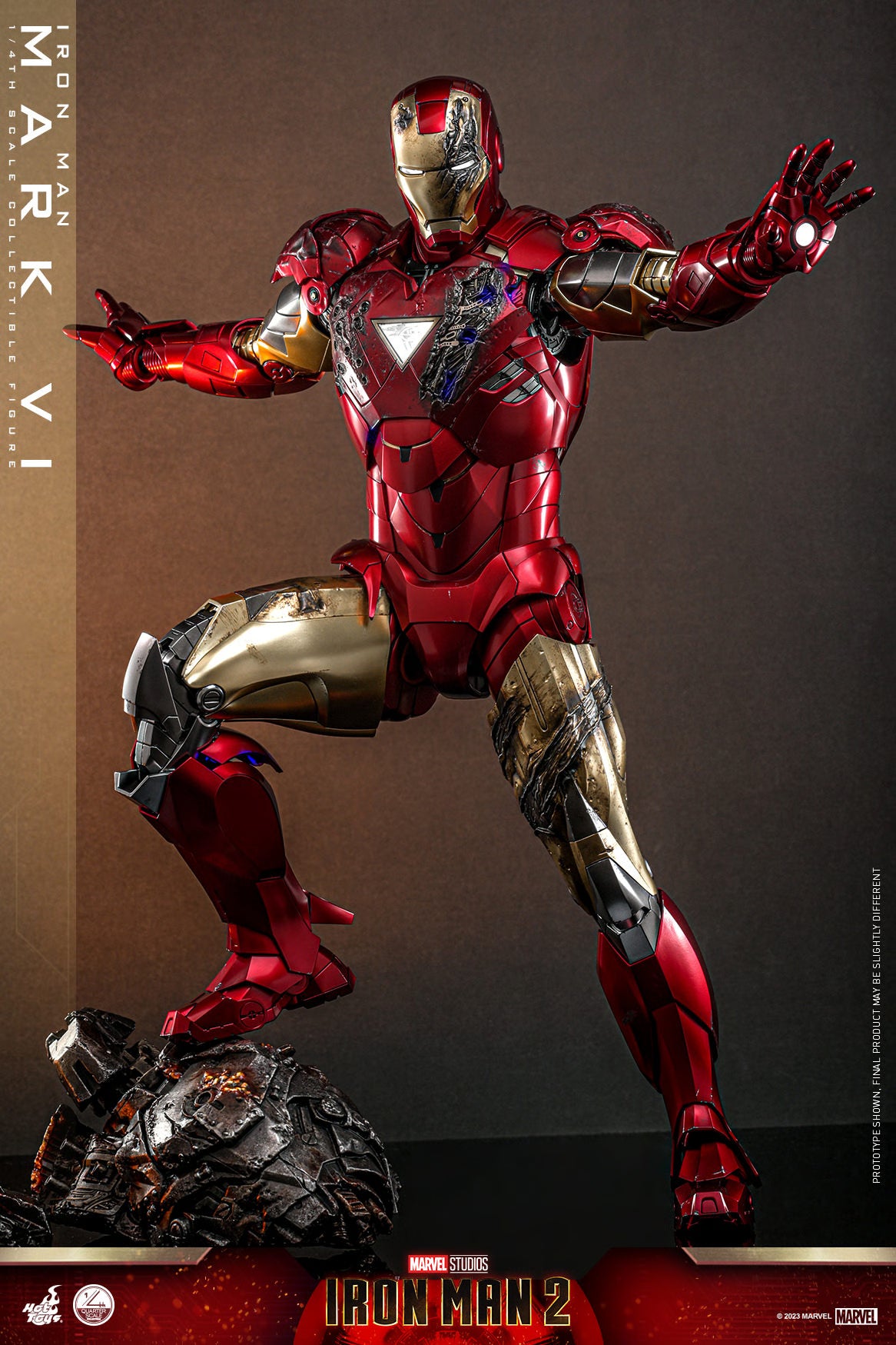 Iron Man Mark VI Quarter Scale Figure By Hot Toys